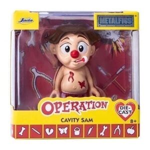 Jada- Operation Cavity Sam Metal Figure - Die Cast Red and Brown